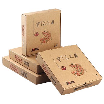 Brown Pizza Boxes