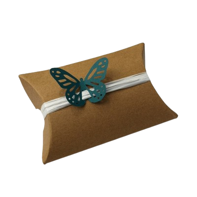 Kraft Paper Gift Pillow Boxes